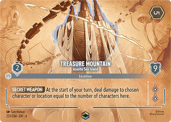 Treasure Mountain - Azurite Sea Island (Enchanted) (222/204) [Azurite Sea] | Good Games Morley