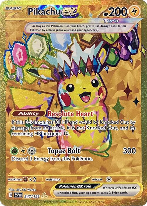 Pikachu ex (247/191) [Scarlet & Violet: Surging Sparks] | Good Games Morley
