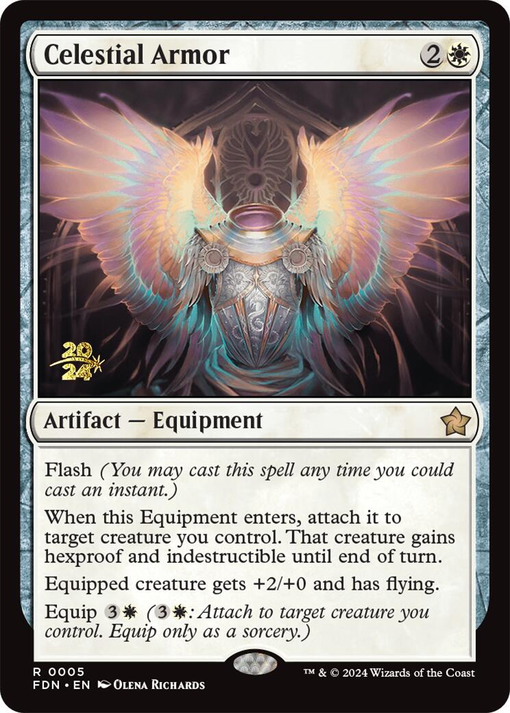 Celestial Armor [Foundations Prerelease Promos] | Good Games Morley