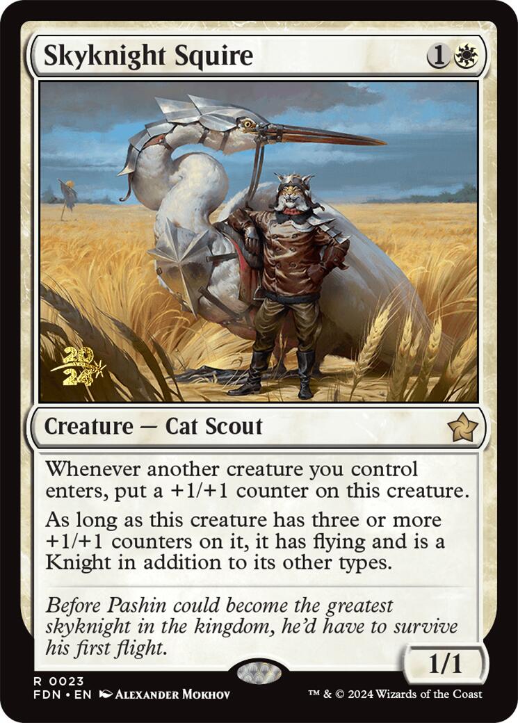 Skyknight Squire [Foundations Prerelease Promos] | Good Games Morley