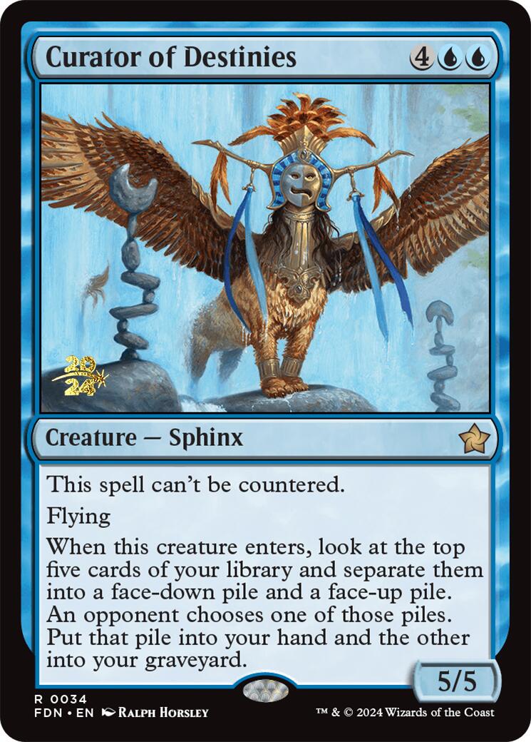 Curator of Destinies [Foundations Prerelease Promos] | Good Games Morley