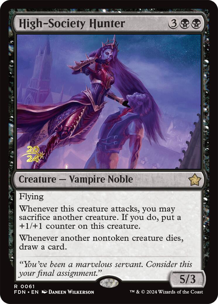 High-Society Hunter [Foundations Prerelease Promos] | Good Games Morley
