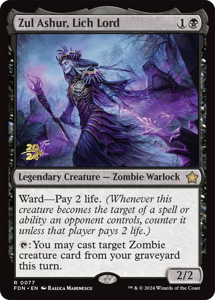 Zul Ashur, Lich Lord [Foundations Prerelease Promos] | Good Games Morley