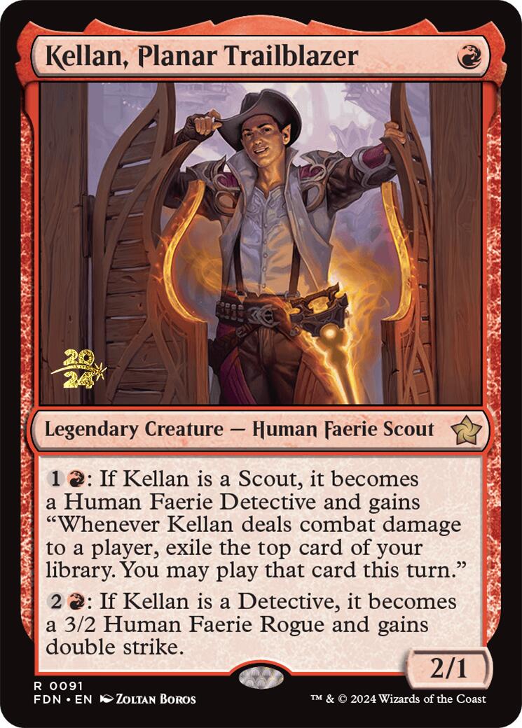 Kellan, Planar Trailblazer [Foundations Prerelease Promos] | Good Games Morley