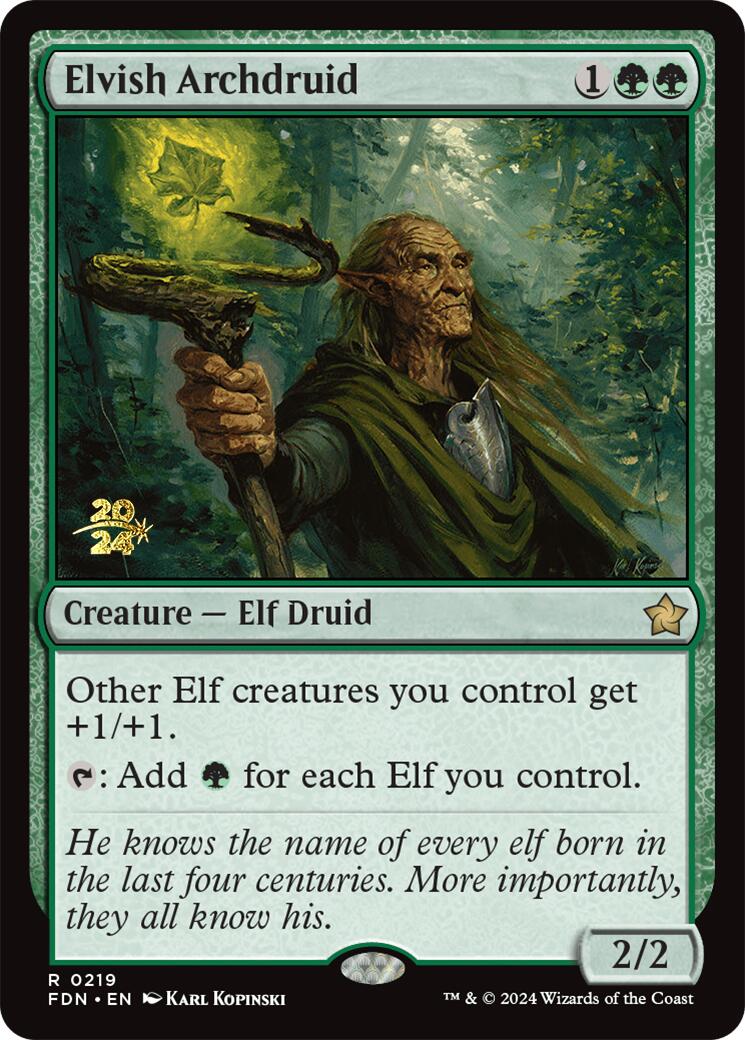 Elvish Archdruid [Foundations Prerelease Promos] | Good Games Morley