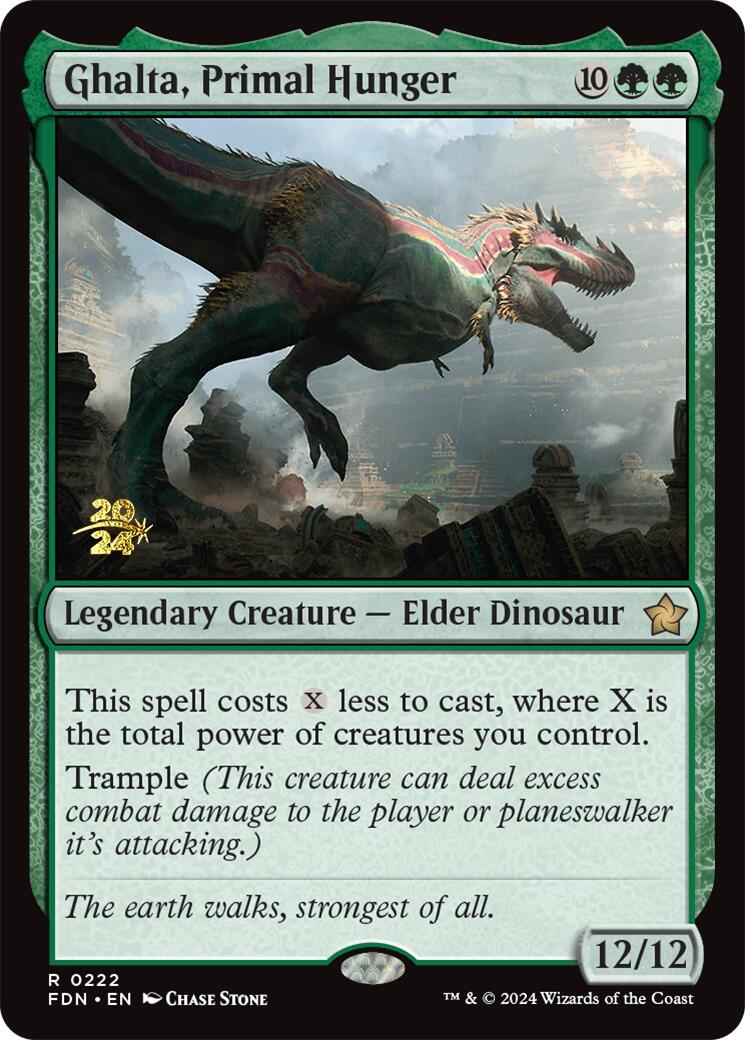 Ghalta, Primal Hunger [Foundations Prerelease Promos] | Good Games Morley