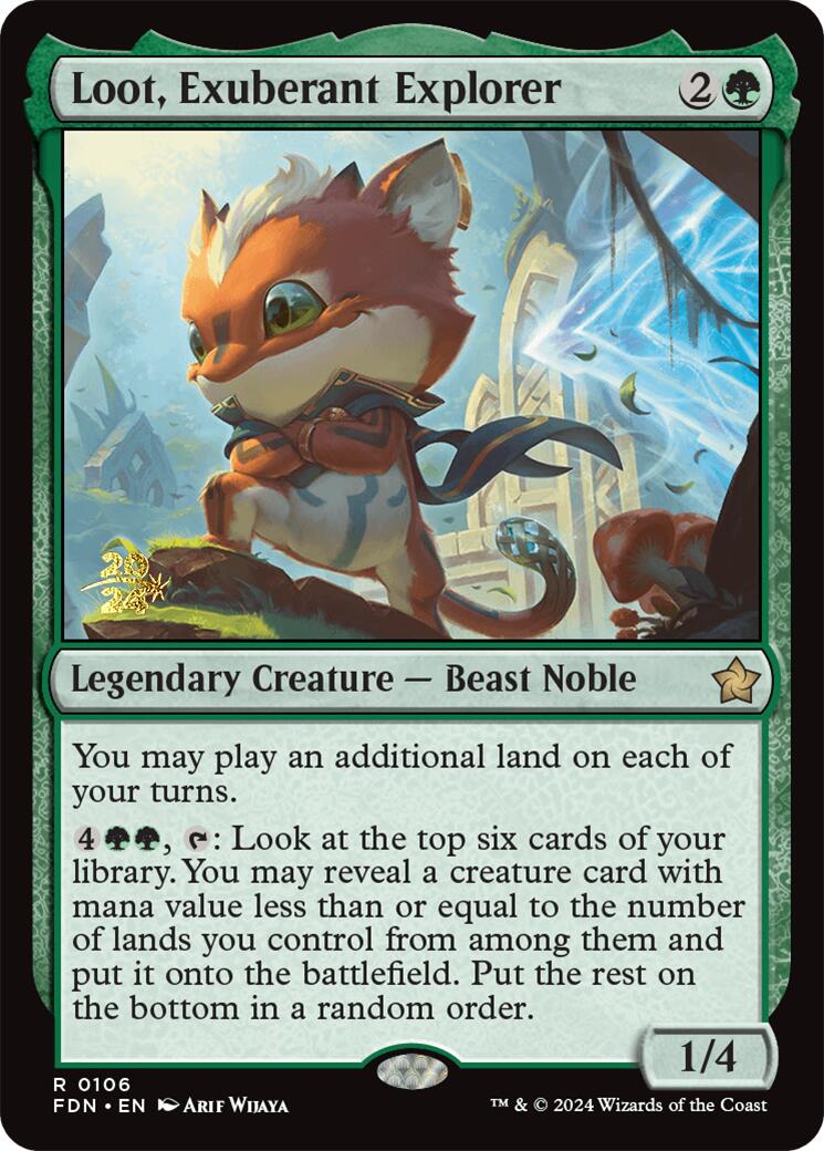 Loot, Exuberant Explorer [Foundations Prerelease Promos] | Good Games Morley