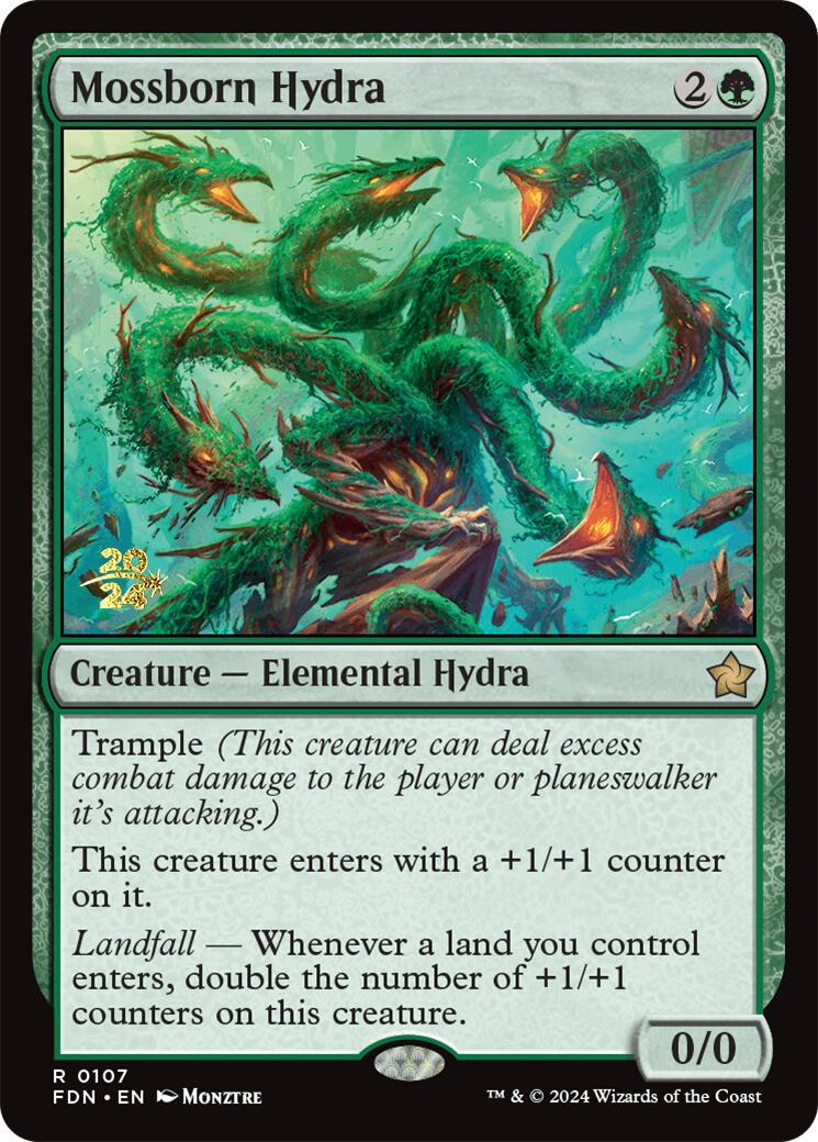 Mossborn Hydra [Foundations Prerelease Promos] | Good Games Morley