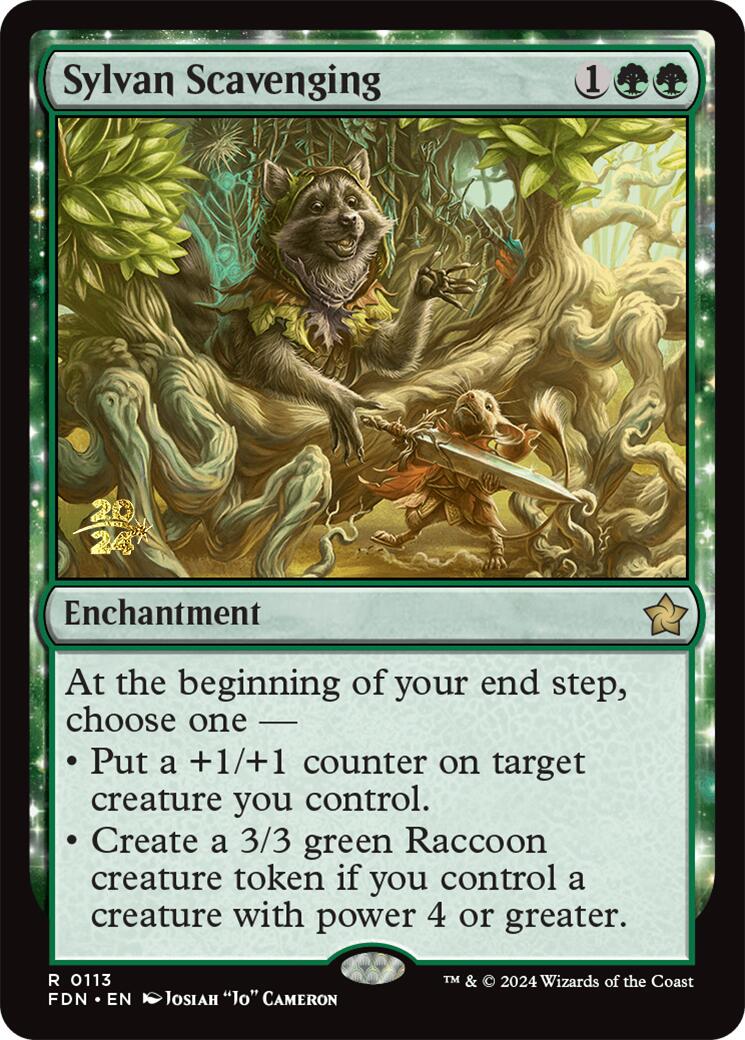 Sylvan Scavenging [Foundations Prerelease Promos] | Good Games Morley