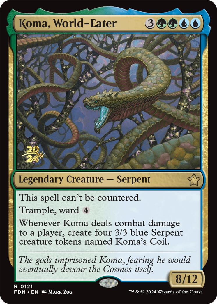 Koma, World-Eater [Foundations Prerelease Promos] | Good Games Morley