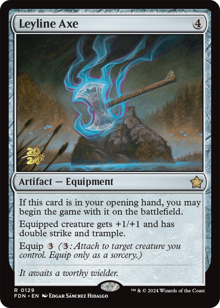 Leyline Axe [Foundations Prerelease Promos] | Good Games Morley