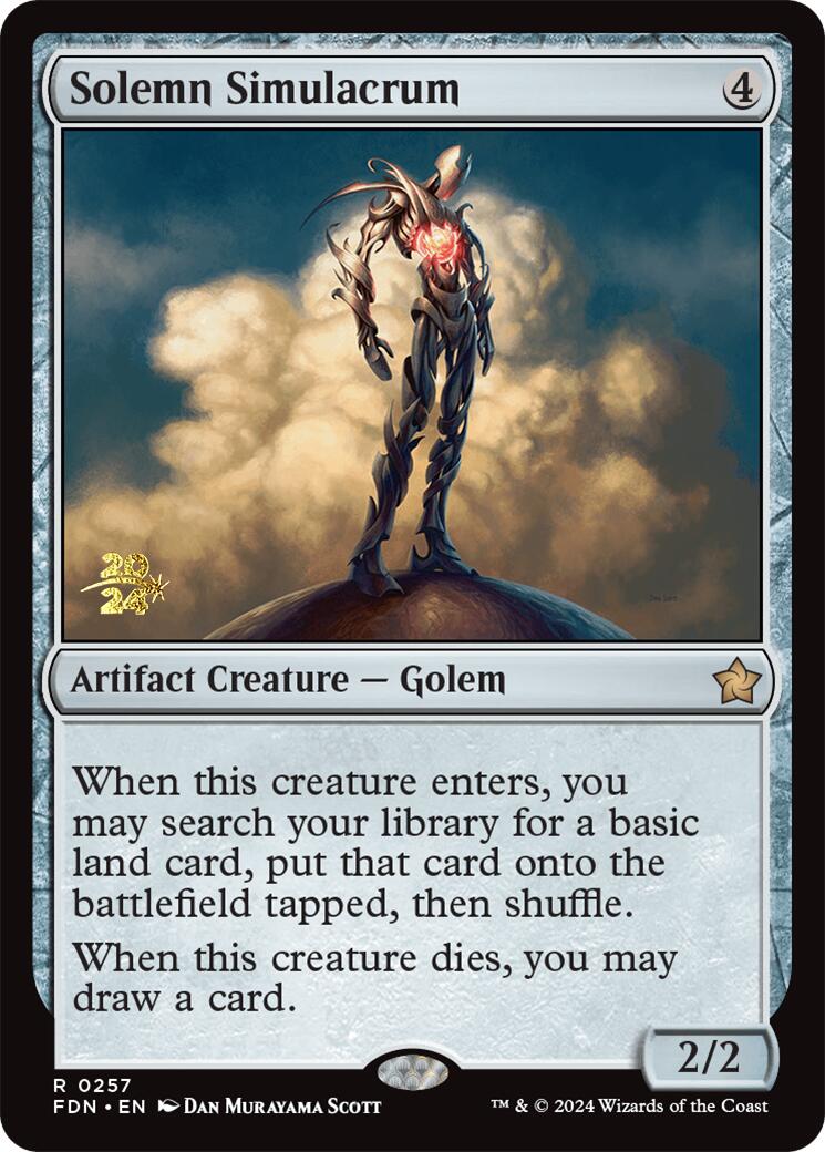 Solemn Simulacrum [Foundations Prerelease Promos] | Good Games Morley
