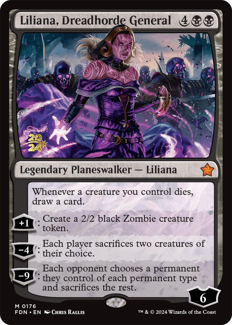 Liliana, Dreadhorde General [Foundations Prerelease Promos] | Good Games Morley