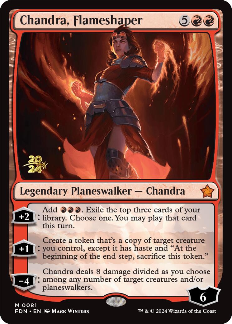 Chandra, Flameshaper [Foundations Prerelease Promos] | Good Games Morley