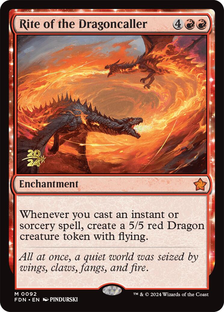 Rite of the Dragoncaller [Foundations Prerelease Promos] | Good Games Morley