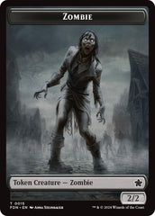 Zombie // Insect Doubled-Sided Token [Foundations Tokens] | Good Games Morley