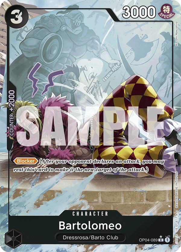 Bartolomeo (OP04-089) (Full Art) [Premium Booster -The Best-] | Good Games Morley
