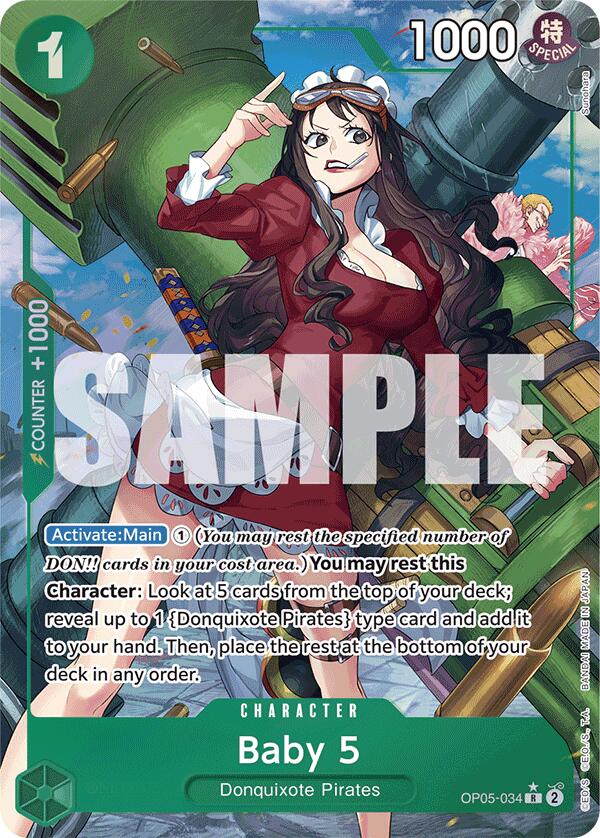 Baby 5 (OP05-034) (Alternate Art) [Premium Booster -The Best-] | Good Games Morley