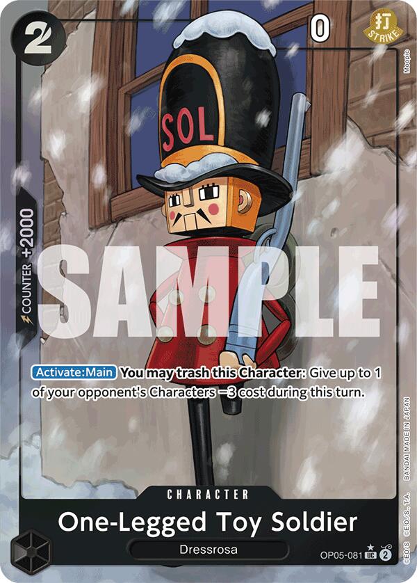 One-Legged Toy Soldier (Full Art) [Premium Booster -The Best-] | Good Games Morley