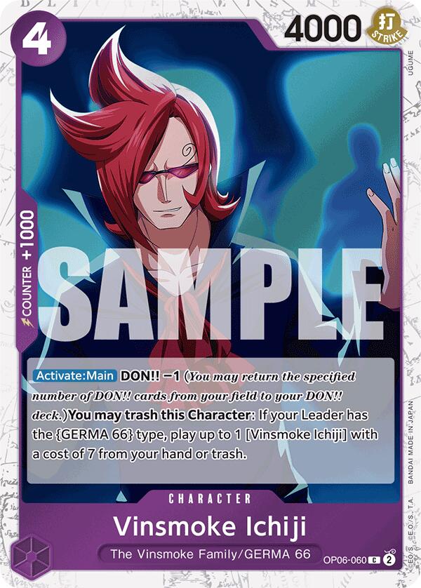 Vinsmoke Ichiji (OP06-060) (Jolly Roger Foil) [Premium Booster -The Best-] | Good Games Morley