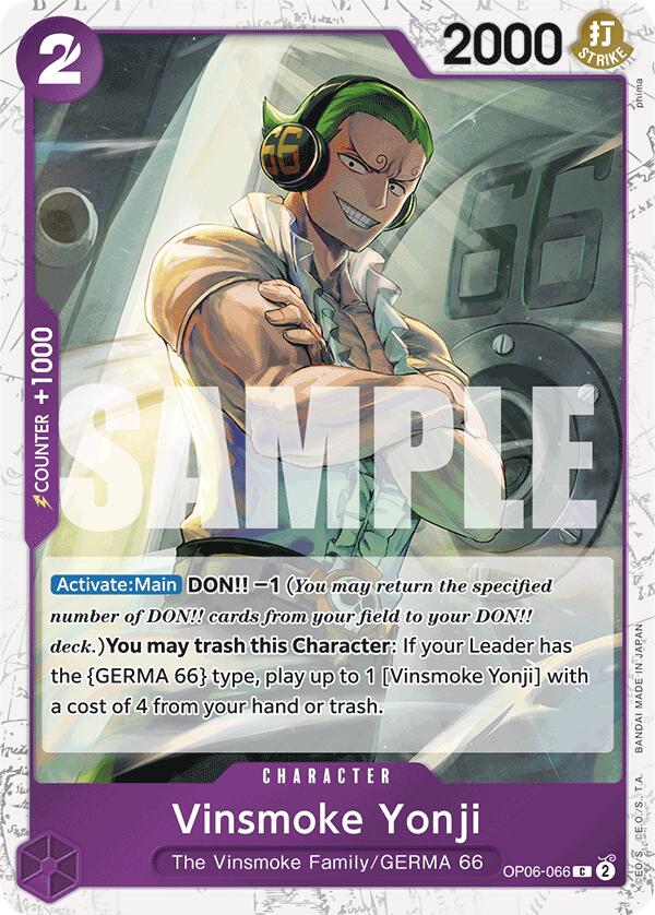 Vinsmoke Yonji (OP06-066) (Jolly Roger Foil) [Premium Booster -The Best-] | Good Games Morley