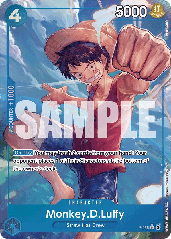 Monkey.D.Luffy (P-055) (Full Art) [Premium Booster -The Best-] | Good Games Morley