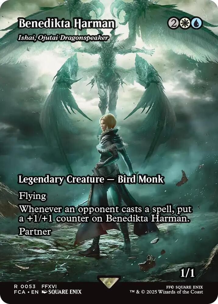 Benedikta Harman - Ishai, Ojutai Dragonspeaker 53/64 (FINAL FANTASY: Through the Ages)  - Showcase Foil | Good Games Morley