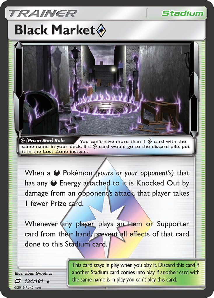 Black Market (134/181) (Prism Star) [Sun & Moon: Team Up] | Good Games Morley