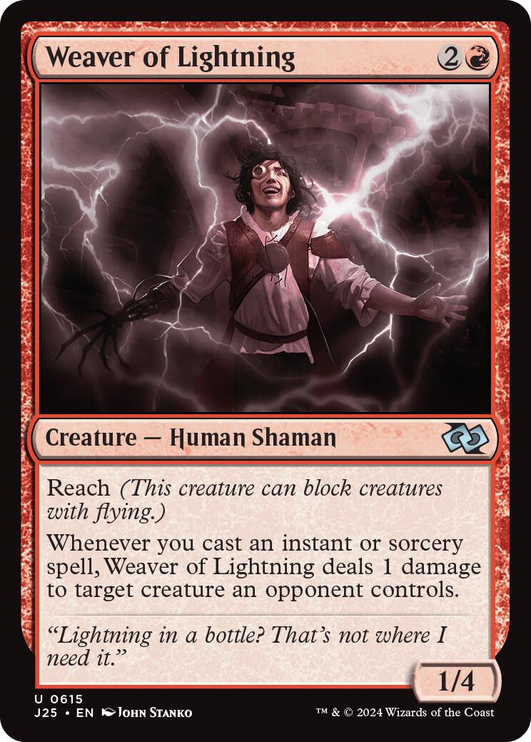 Weaver of Lightning [Foundations Jumpstart] | Good Games Morley