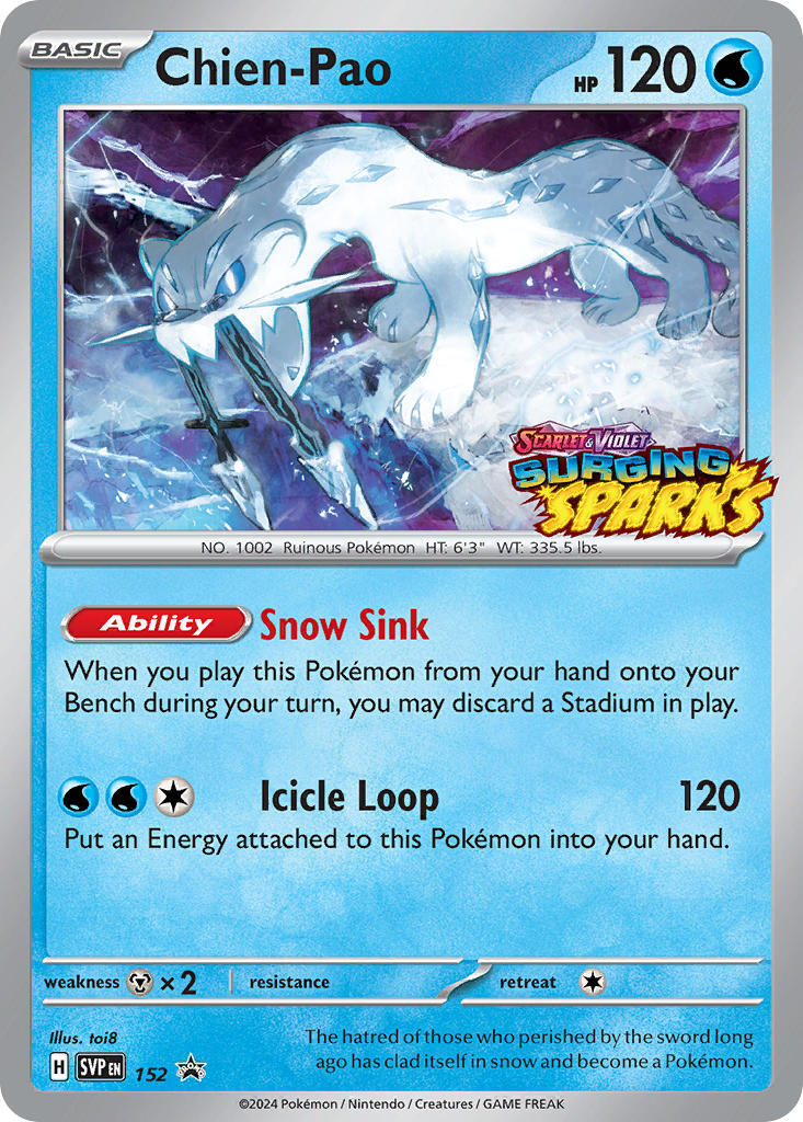 Chien-Pao (152) [Scarlet & Violet: Black Star Promos] | Good Games Morley