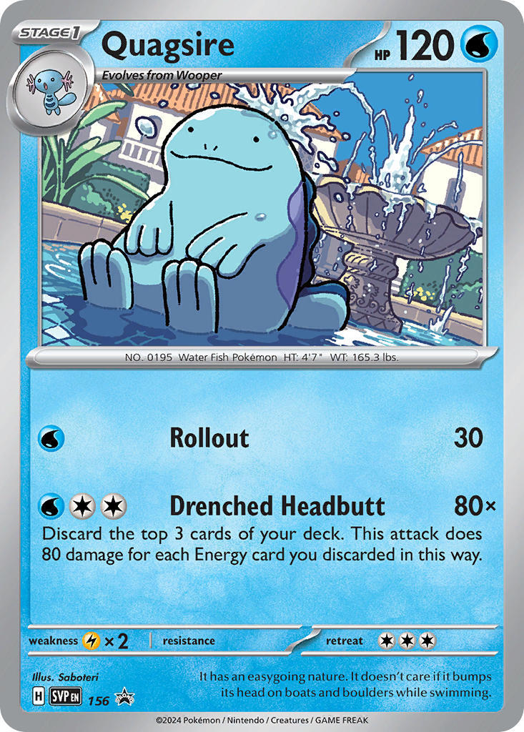 Quagsire (156) [Scarlet & Violet: Black Star Promos] | Good Games Morley