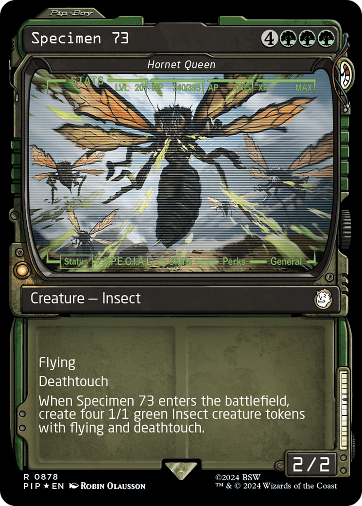 Specimen 73 - Hornet Queen (Showcase) (Surge Foil) [Fallout] | Good Games Morley