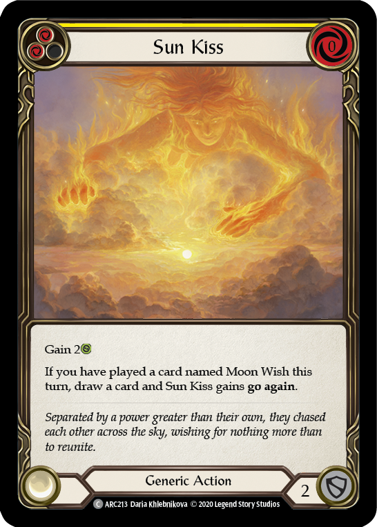 Sun Kiss (Yellow) [U-ARC213] (Arcane Rising Unlimited)  Unlimited Rainbow Foil | Good Games Morley