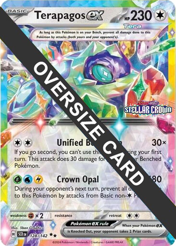 Terapagos ex (128/142) (Jumbo Card) [Scarlet & Violet: Black Star Promos] | Good Games Morley