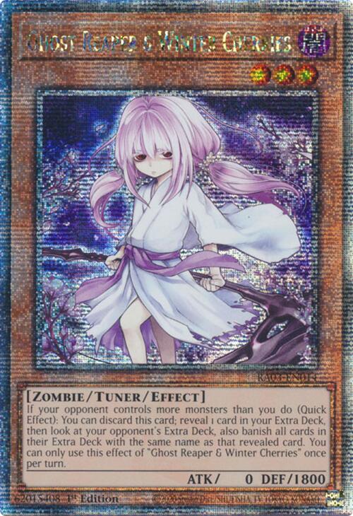 Ghost Reaper & Winter Cherries (Alternate Art) (Quarter Century Secret Rare) [RA03-EN014] Quarter Century Secret Rare | Good Games Morley