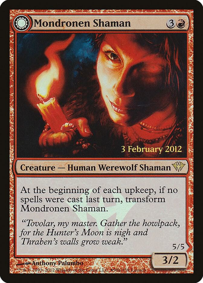 Mondronen Shaman // Tovolar's Magehunter 98★/5 (Launch Party & Release Event Promos)  - Foil | Good Games Morley