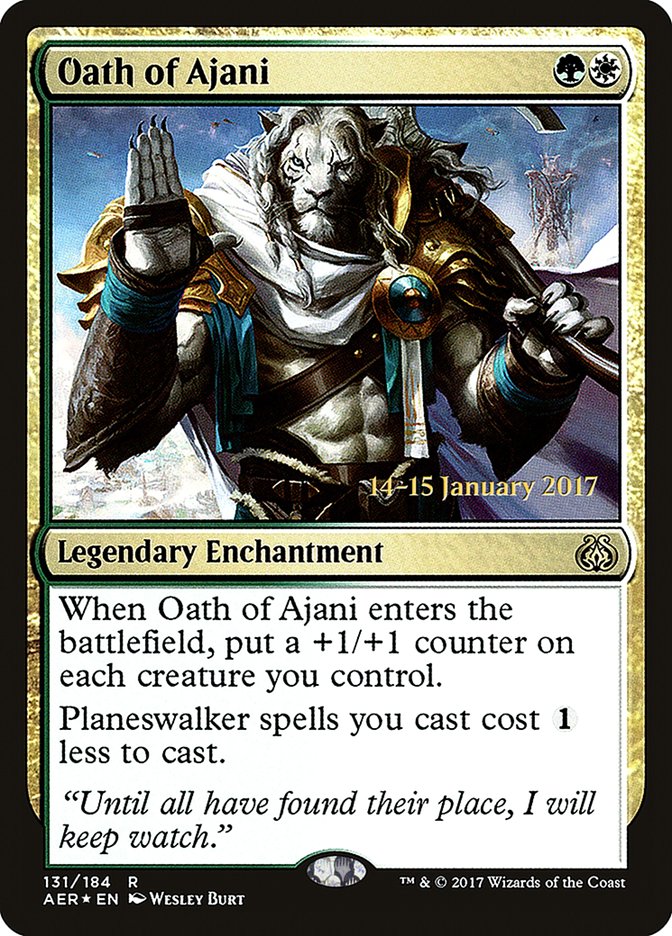 Oath of Ajani [Aether Revolt Prerelease Promos] | Good Games Morley
