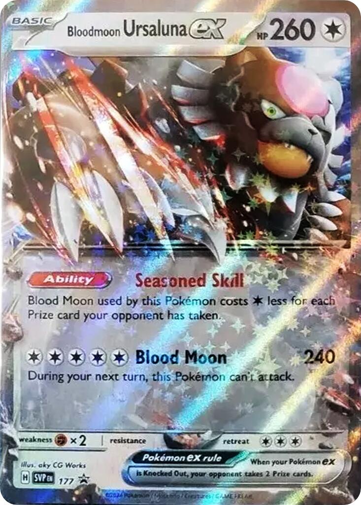 Bloodmoon Ursaluna ex (177) [Scarlet & Violet: Black Star Promos] | Good Games Morley