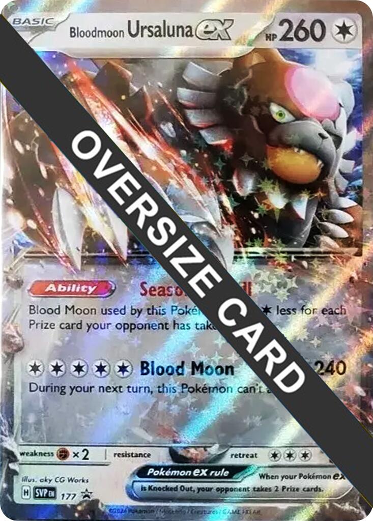 Bloodmoon Ursaluna ex (177) (Jumbo Card) [Scarlet & Violet: Black Star Promos] | Good Games Morley