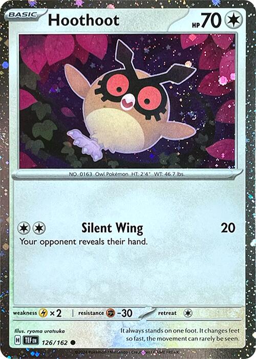 Hoothoot (126/162) (Cosmos Holo) [Scarlet & Violet: Black Star Promos] | Good Games Morley