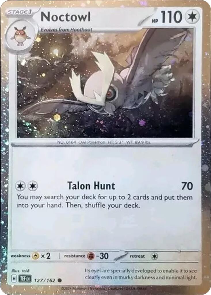 Noctowl (127/162) (Cosmos Holo) [Scarlet & Violet: Black Star Promos] | Good Games Morley