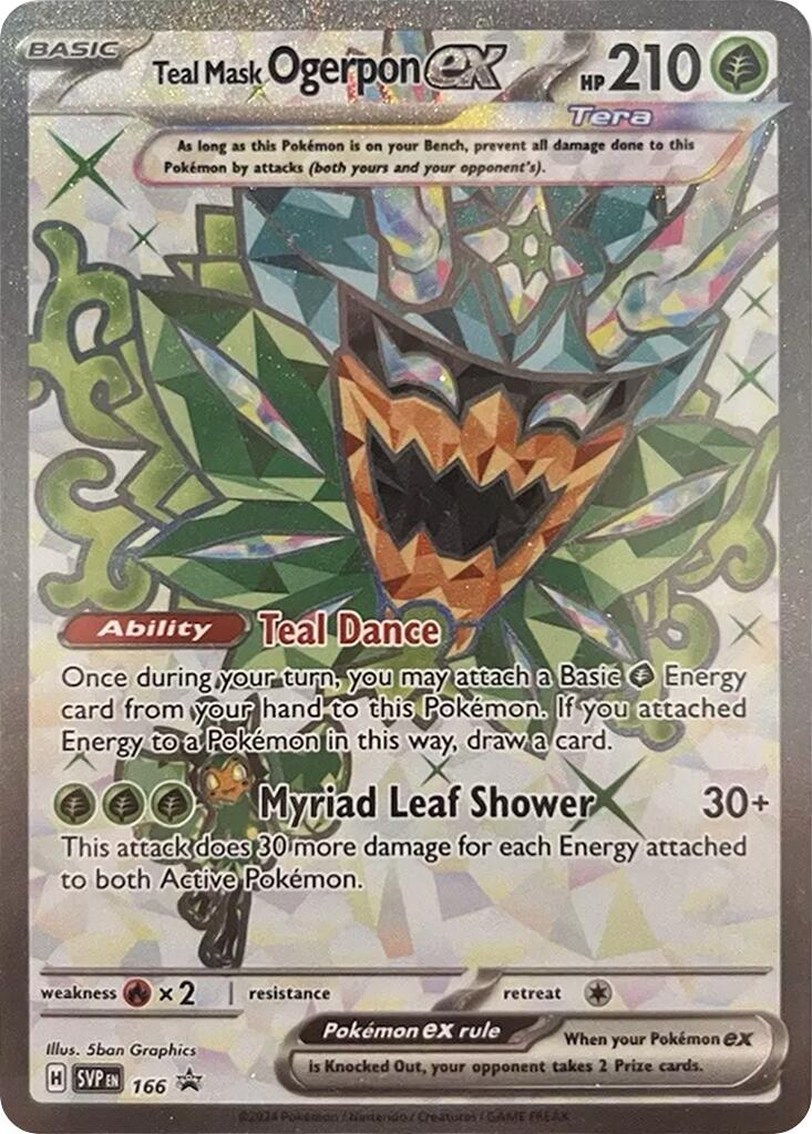 Teal Mask Ogerpon ex (166) [Scarlet & Violet: Black Star Promos] | Good Games Morley