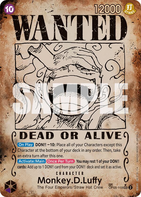 Monkey.D.Luffy (Wanted Poster) [Emperors in the New World] | Good Games Morley