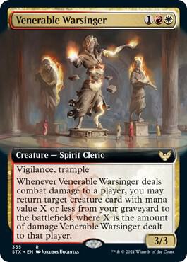 Venerable Warsinger Extended Art 355 (Strixhaven: School of Mages)  | Good Games Morley