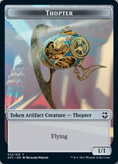 Thopter // Treasure Double-Sided Token [Dungeons & Dragons: Adventures in the Forgotten Realms Commander Tokens] | Good Games Morley