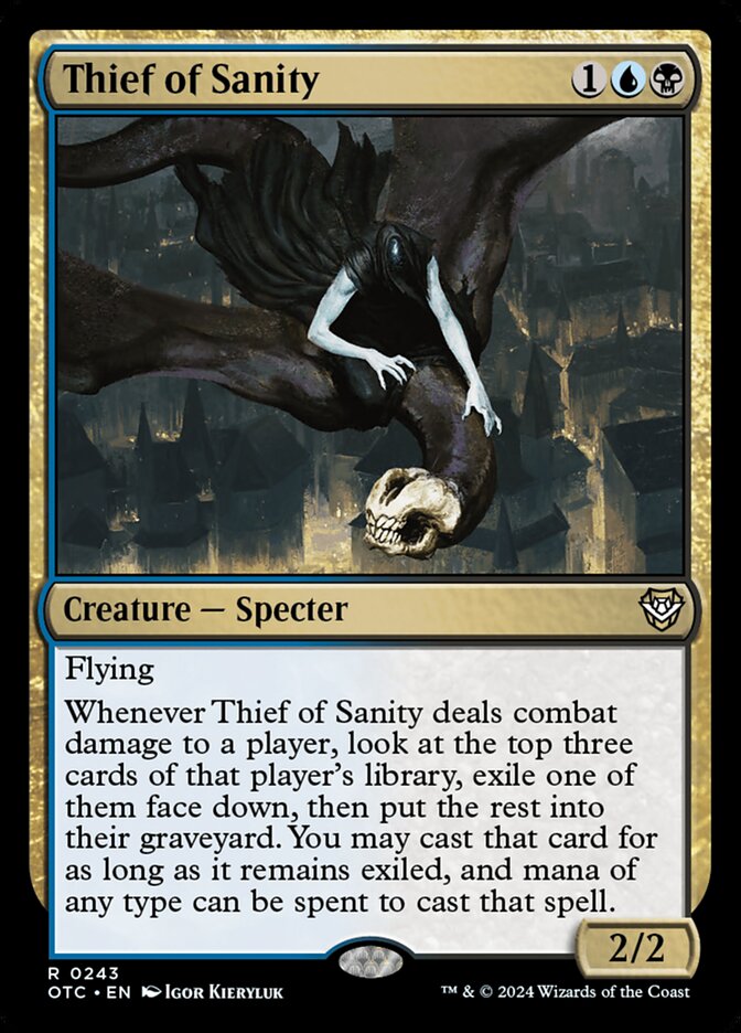 Thief of Sanity 243/342 (Commander: Outlaws of Thunder Junction)  | Good Games Morley