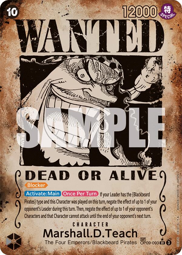 Marshall.D.Teach (Wanted Poster) [Emperors in the New World] | Good Games Morley