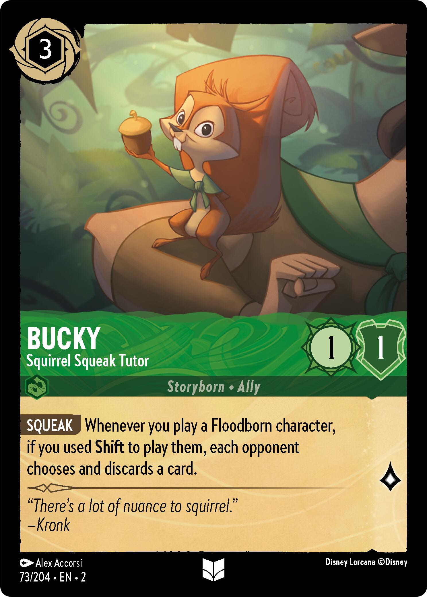 Bucky - Squirrel Squeak Tutor (Errata Version) (73/204) [Rise of the Floodborn] | Good Games Morley