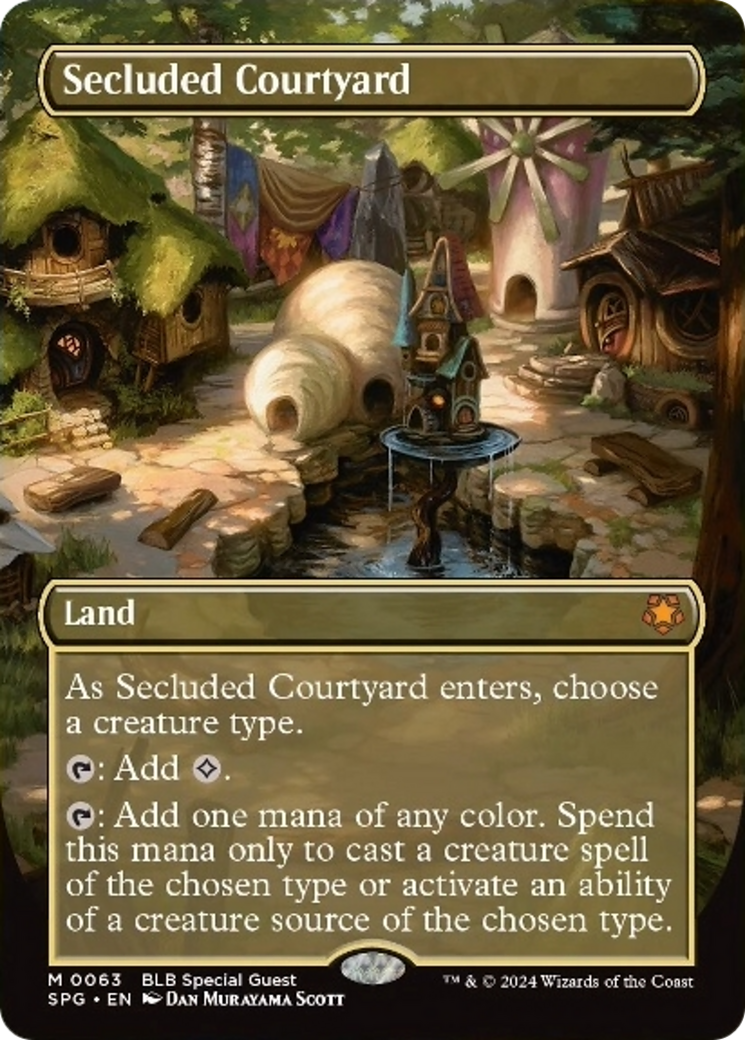 Secluded Courtyard (Borderless) [Bloomburrow Special Guests] | Good Games Morley
