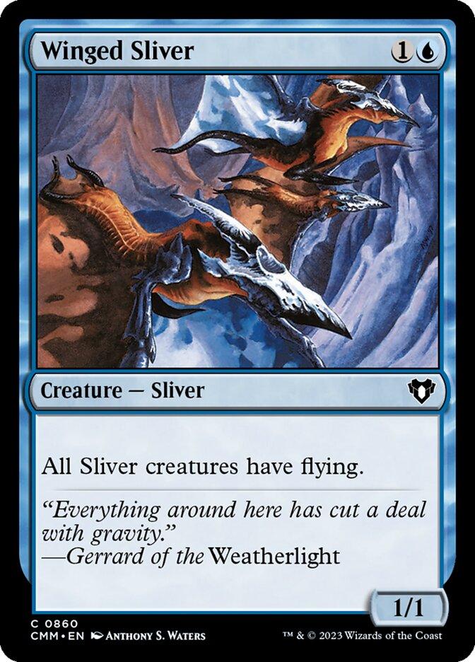 Winged Sliver 860/451 (Commander Masters)  | Good Games Morley